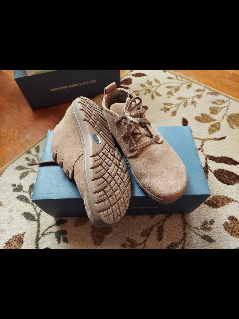 Women’s Suede Moccasin Lace-Up Shoes in Tan